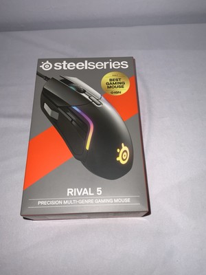SteelSeries - Rival 5 Wired Optical Gaming Mouse with RGB Lighting - Wired 