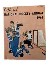 1961 Vintage Official National Hockey NHL Annual Magazine Program EX