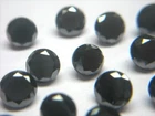 1.00mm to 4.00mm Natural Real Black Diamond Round Loose Diamonds Lots