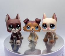 LPS Littlest Petshop 3 rare pets bundle collie #58 great dane #1647 #1519