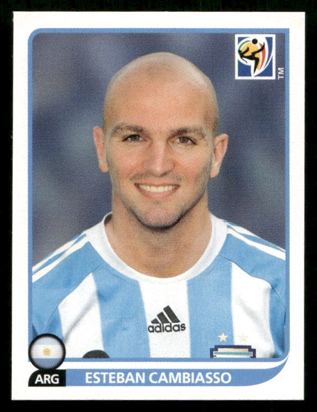 2010 Panini World Cup Stickers International #114 Esteban Cambiasso