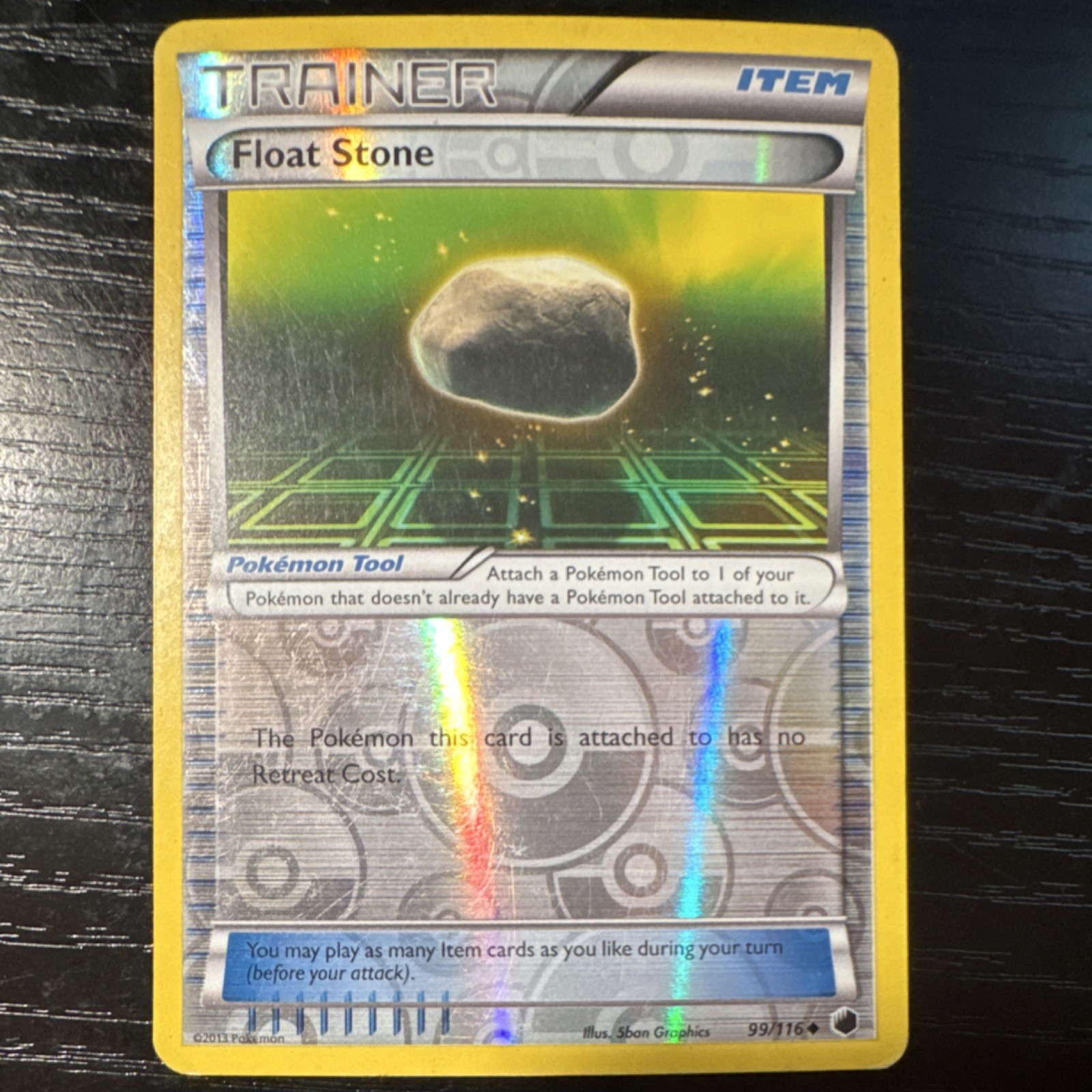 Float Stone 99/116 Plasma Freeze Reverse Holo Uncommon Trainer Pokémon TCG Card