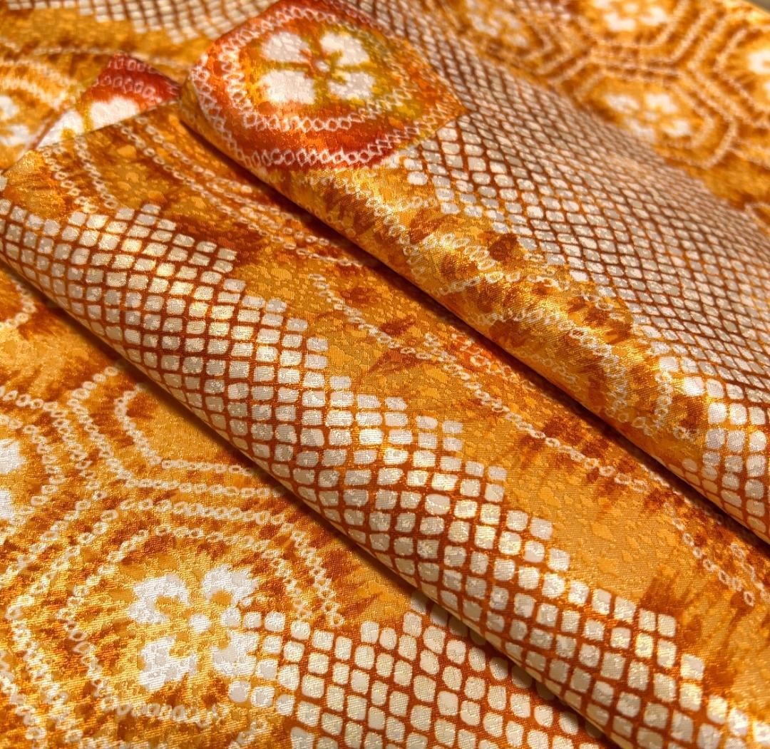 Pp1245 Washable Kimono Small Pattern Polyester Or… - image 5