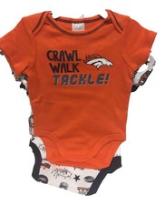 NFL Denver Broncos 3 Pack Bodysuit - Choose Your Size