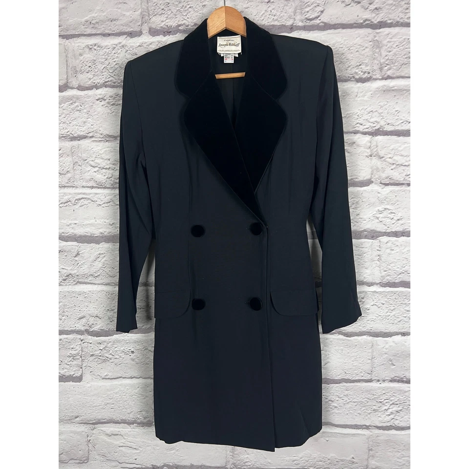 Chaqueta mameluco esmoquin negra de doble botonadura JOSEPH RIBKOFF CREATIONS para mujer 6 Foto 2 de 4