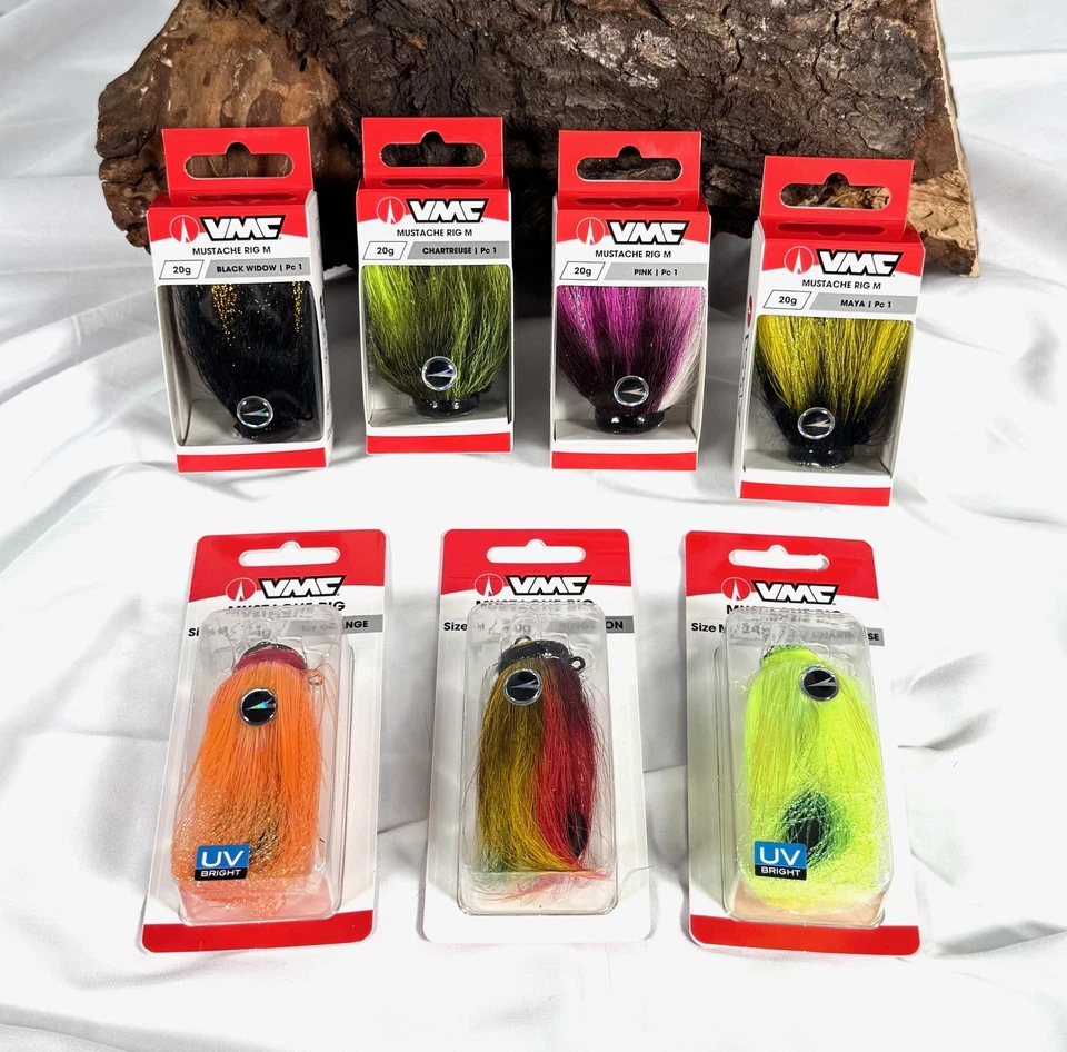 VMC Mustache Rig M 20g 24g Bleifrei Mouse Bucktail Mauskopf Maus-Imitat DA