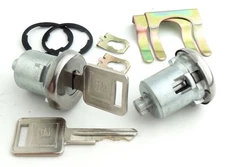 JEGS 18010 Door Lock Set Fits Select 1962-1994 GM Models [Square Style GM Keys]
