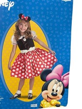 Disguise Disney Minnie Mouse Girls 2 PCs Costume Size 3T-4T With Accessories