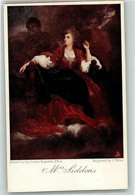 39290158 - The Olde Print Serie 2718 Mrs Siddons Portraet sign. Joshua REynolds