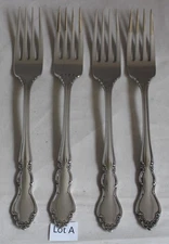 4 Oneida Dover Cube DINNER FORKS Heirloom Stainless Flatware