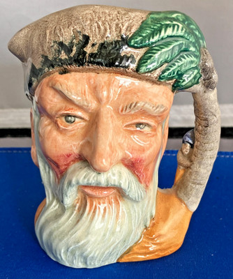 ROYAL DOULTON CHARACTER 1959- 4'' TOBY MUG- Robinson Crusoe D-6539  EX