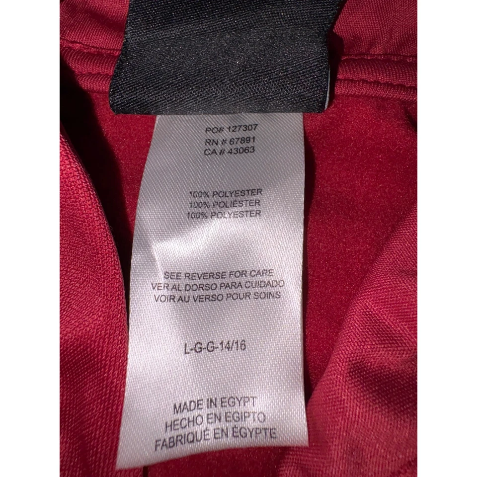 Sudadera con capucha Winthrop Eagles para niños nueva con etiquetas - grande (14/16) - borgoña/dorada Foto 4 de 4