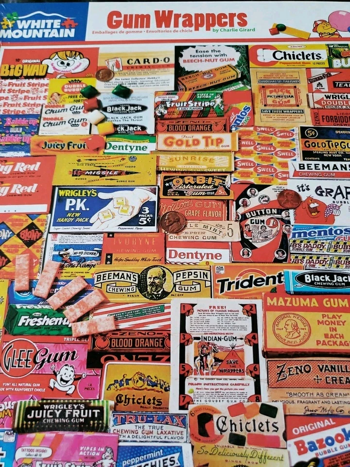White Mountain Gum Wrappers Jigsaw Puzzle - 1000 Pieces 2017  - Image 4 of 4