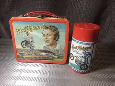 1974 Aladdin Evel Knievel Metal Lunchbox & Thermos | eBay