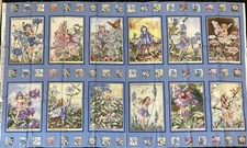 PERIWINKLE FAIRIES PANEL #DC3883 FLOWER FAIRIES FOR MICHAEL MILLER
