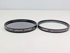 58mm Set of 2 Tiffen UV Protector and Circular Polarizer - Made in USA MSRP 30