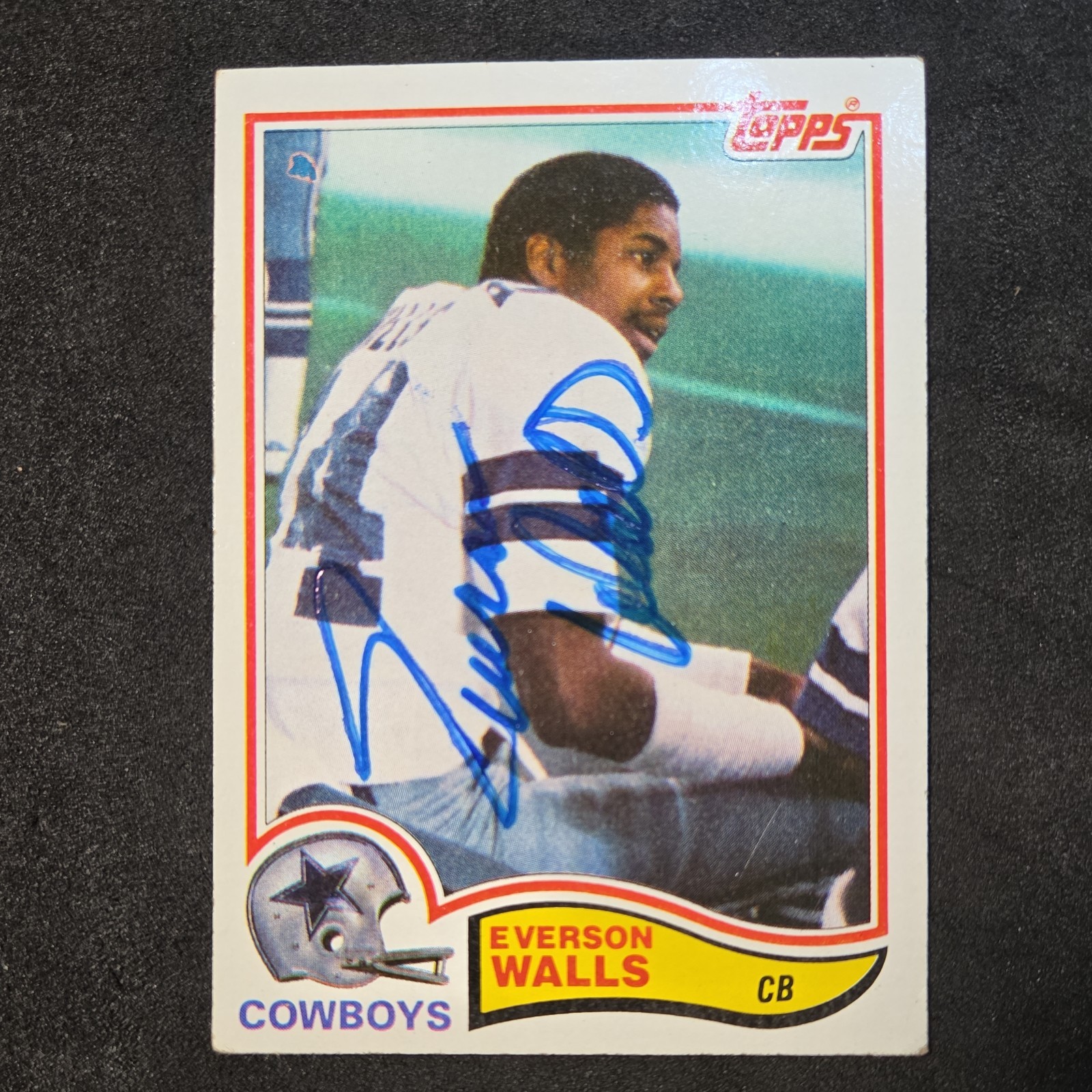🔥  Everson Walls Dallas Cowboys Autographed 1982 Topps Signed Card