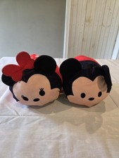 Disney Tsum Tsum Mickey Minnie Mouse Medium Plush Set 8 in. x 5 in. each