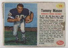 1962 Post Tommy Mason #178 h3a