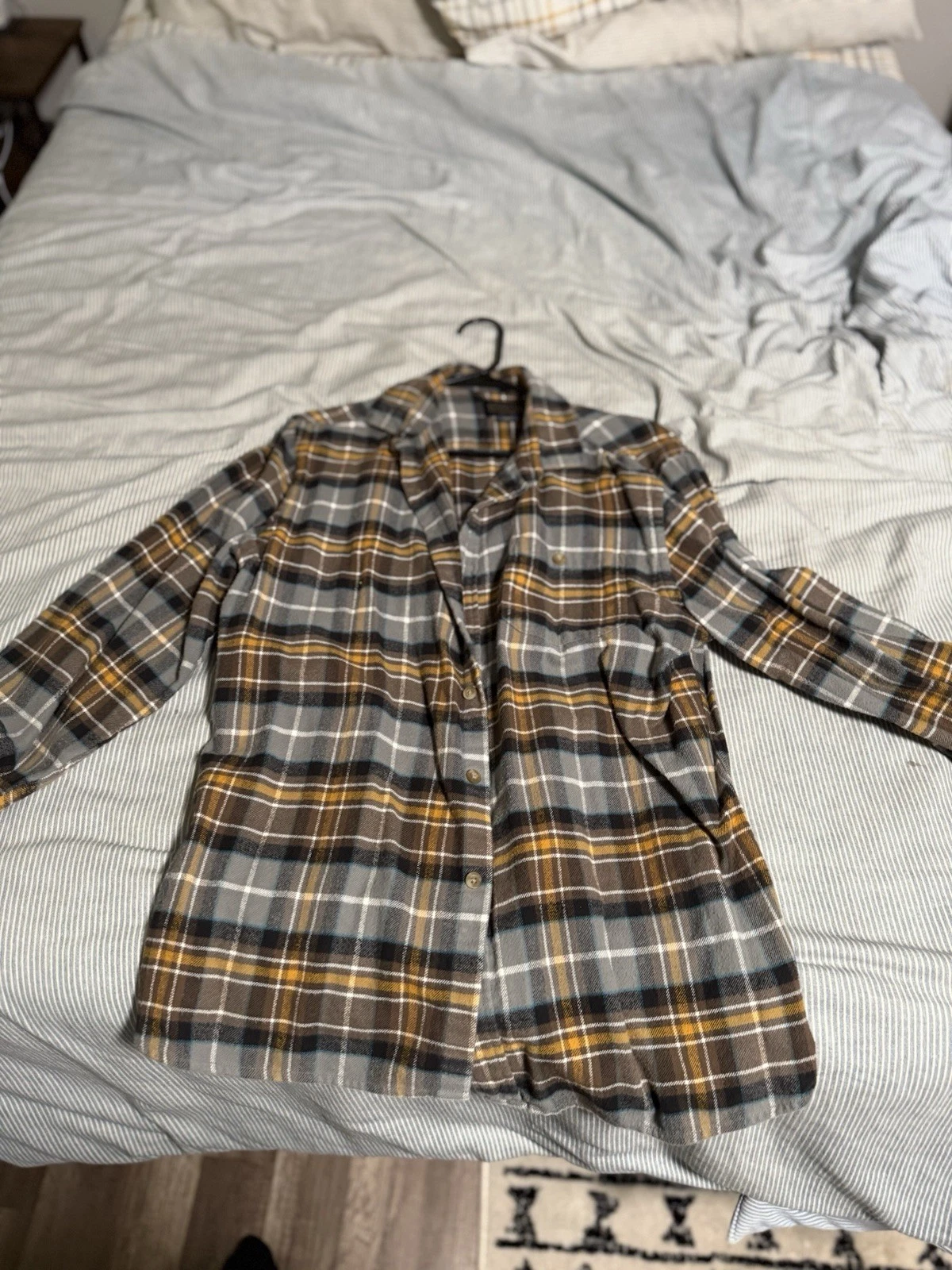 Pendleton Burnside Flannel Shirt Long Sleeve, Button-Up, Plaid Mens Large