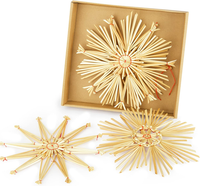 4X Strohsterne Xxl Ø 20 Cm Christbaumschmuck Groß Zu Weihnachten I Optimale Weih