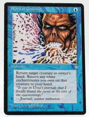 Word of Undoing Ice Age Magic The Gathering Light Play