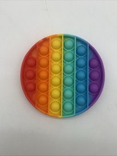 Bubble Pop Fidget Sensory Stress Rainbow Circle Fidget Toy Popper