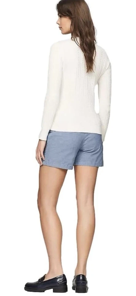 Suéter tejido con cable de algodón Tommy Hilfiger para mujer Foto 2 de 4