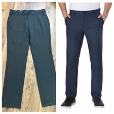 NEW  Greg Norman Men's Performance Pants, Black, Stretch, Size 34 x 32