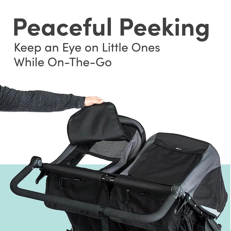 BOB Gear Revolution Flex 3.0 Duallie Double Jogging Stroller, Graphite Black2025 - Image 3 of 4