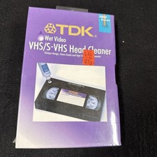 TDK VHS/S-VHS Dry Video Head Cleaner NEW - SEALED