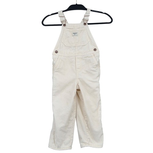 OshKosh B'gosh Corduroy Overalls Kids 4T Cotton Cream