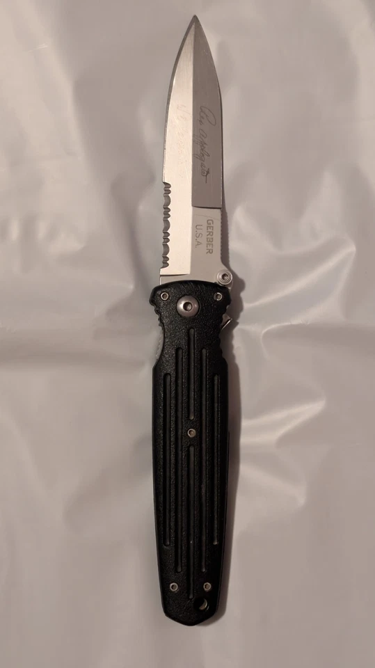 Gerber Rex Applegate Fairbairn Combat Folder Folding Pocket Knife - Image 4 of 4
