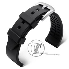 18mm 20mm 22mm Soft Silicone Watch Band Divers Replacement Strap Quick Release