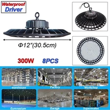 8 Pack 300 W UFO Lights High Bay Lights Commercial Ceiling Led Lights Fixture