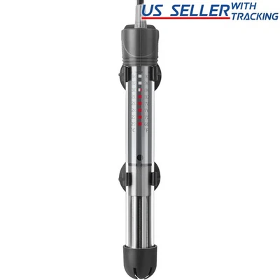 JACOBSPARTS 100W Submersible Aquarium Fish Tank Heater Rod Heating Adjustable Thermostat