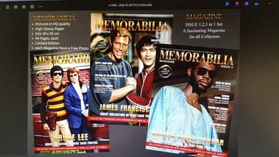 BRUCE LEE MEMORABILIA MAGAZINES ISSUE 1/2/3/AND FREE LOBBY CARD SET CHOOSE 1