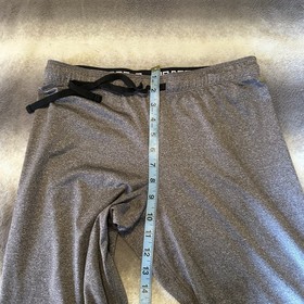 PINK Victoria Secret Ultimate Gray Joggers Fold Logo Waist Stretch M