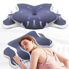 Neck Pillow for Pain Relief Cervical Sleep Support Memory Foam Orthopedic
