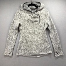 Kyodan Freedom Trail Hoodie Womens Small Gray Heather Fleece Asymmetrical Zip