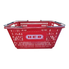 H.E.B. Shopping Basket - Full Size HEB Hand Cart - H-E-B Grocery Tote Real Size