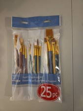 Paint Brush Pack Artist's Loft- 25 super value brush pack Oils, Acrylics, New