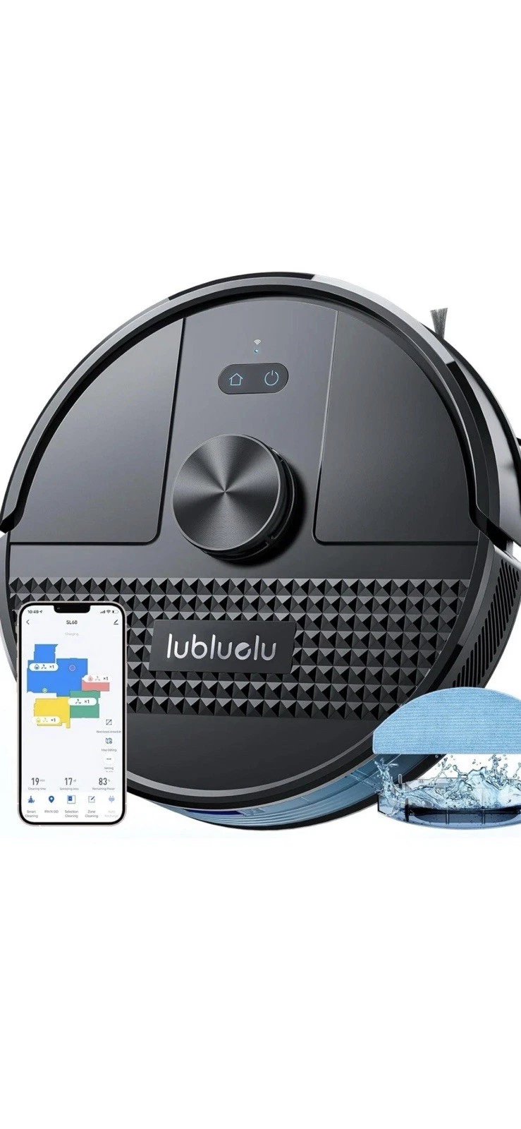 Lubluelu SL68 4500pa Robotic Vacuum Cleaner And Mop With Auto Charging Base