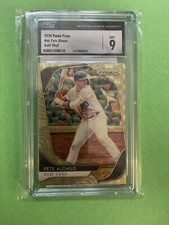 2020 Panini Prizm Pete Alonso 1/1 Gold Vinyl #66 Graded CSG 9