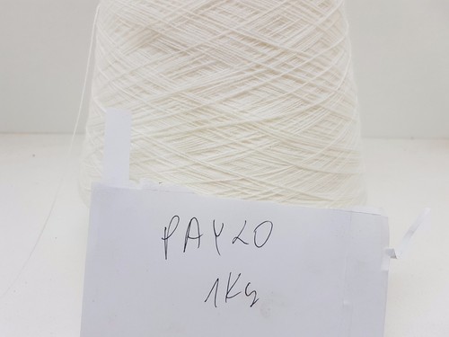 Wolle KammGarn Stricken weben| Kone weiss dralon acryl strickgarn 1kg pay20 - Bild 6 von 6