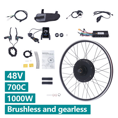E-Bike Umbausatz Motor 48V 1000Watt mit Hinterrad Kit 700c für 28/29-Zoll 