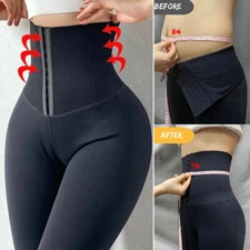 Women Yoga Pants High Waist Leggings Tummy Control Waist Trainer Cincher Corset