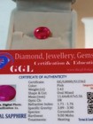 NATURAL EARTHMINED GGL CERTIFIED GEM TESTED HEATED OVAL PINK SAPPHIRE 5.42 CTS. — photo 1