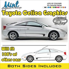 Toyota CELICA VVT Side Stripes GT JDM Decals Stickers Graphics NO P&P 014