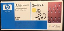 Genuine HP Q6472A 502A Yellow Laser Toner Cartridge New/OEM/Sealed